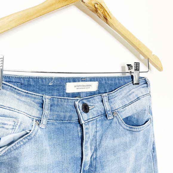 SCOTCH & SODA Supreme Straight Leg Fit Jeans Beach Bandits distressed 28 x 32 - Picture 4 of 9